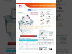 Producción de pantallas acrílicas de 220V Trimmer acrílico de 60W Potencia 3kw Peso 200kg