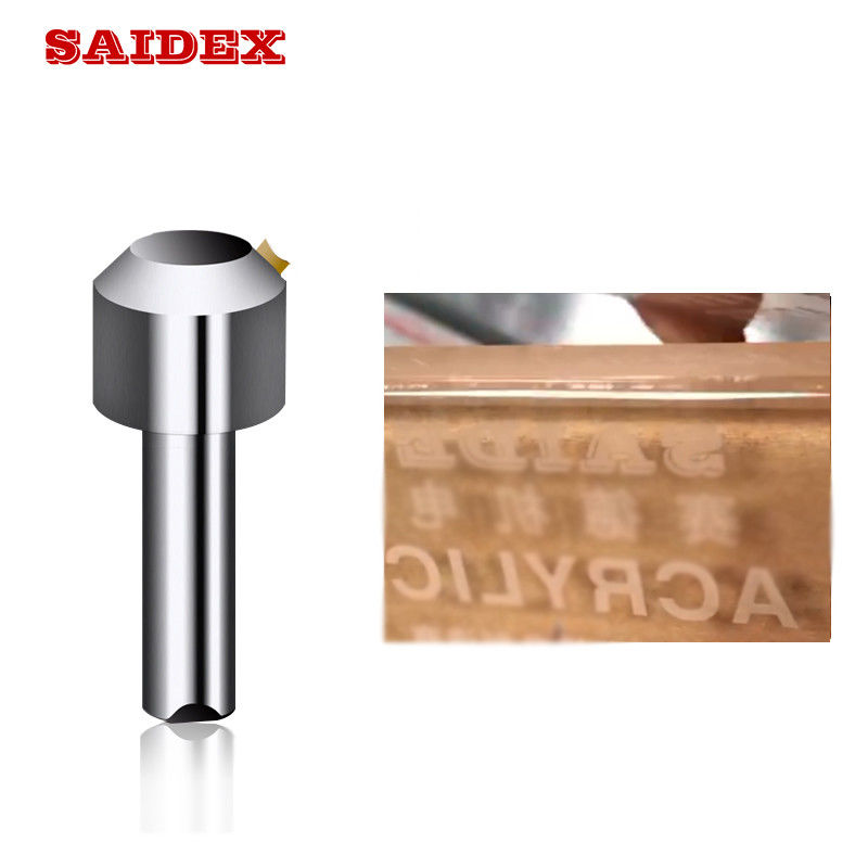 Suministro de fábrica de alta calidad, máquina de recorte acrílico, herramienta especial de fresado y biselado CNC con diamante monocristalino para acrílico/PS