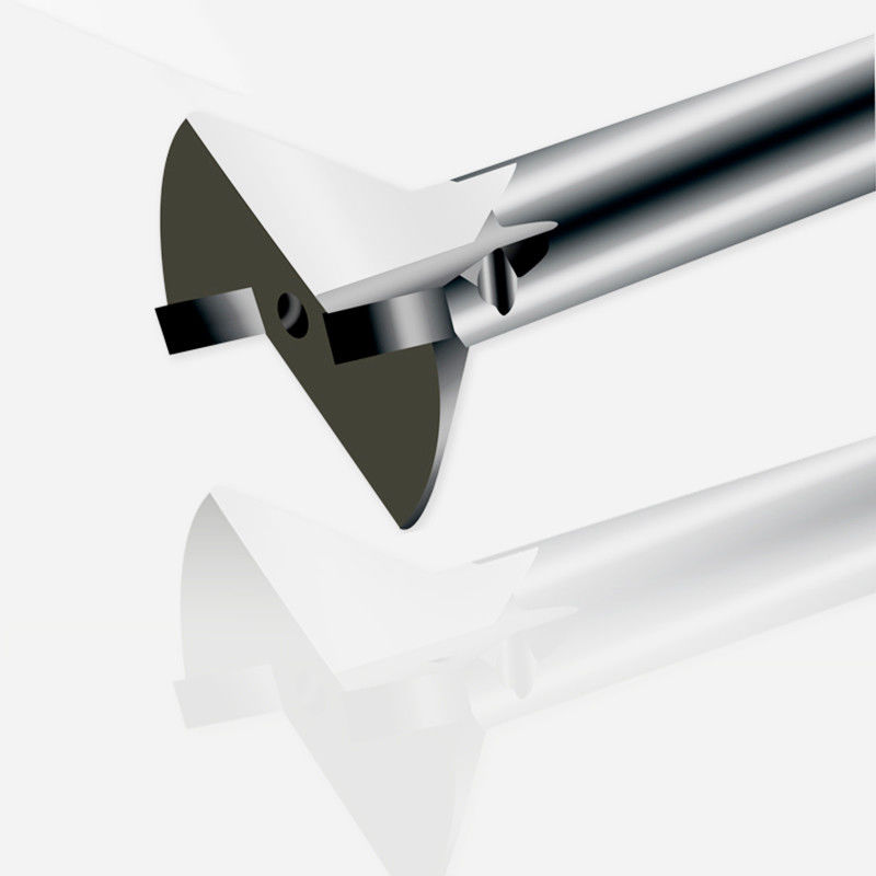 Herramienta de carburo para chaflanar cuchillos en máquina pulidora de acrílico, herramientas de corte de plexiglás, recortador de unión de 45 grados para acrílico