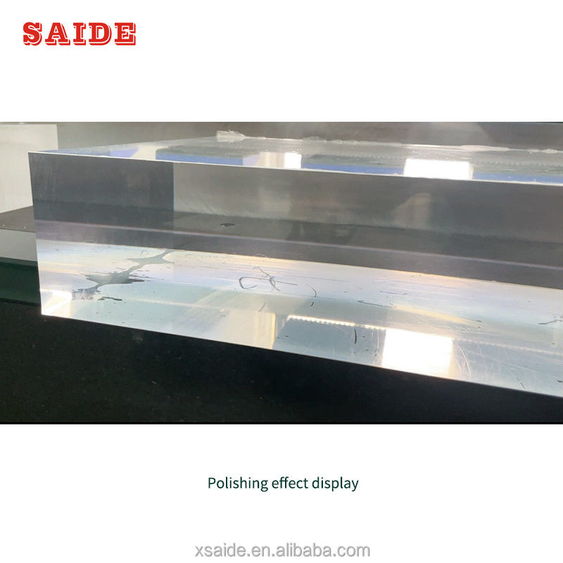 Máquina pulidora de bordes de doble cara de acrílico de tamaño pequeño de 1000 mm Fabricada en China SAIDE Diamond Polisher para PMMA/PS/Placa de guía de luz