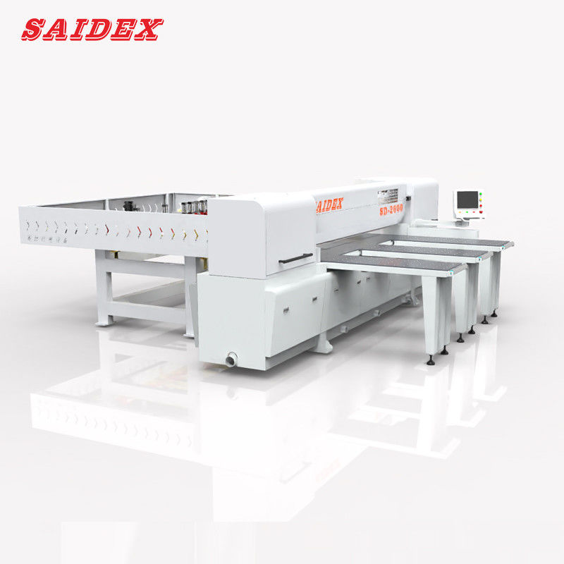 Sierra de corte automática de alta precisión para acrílico SAIDE con longitud de corte de 2600 mm y potencia de 13 KW