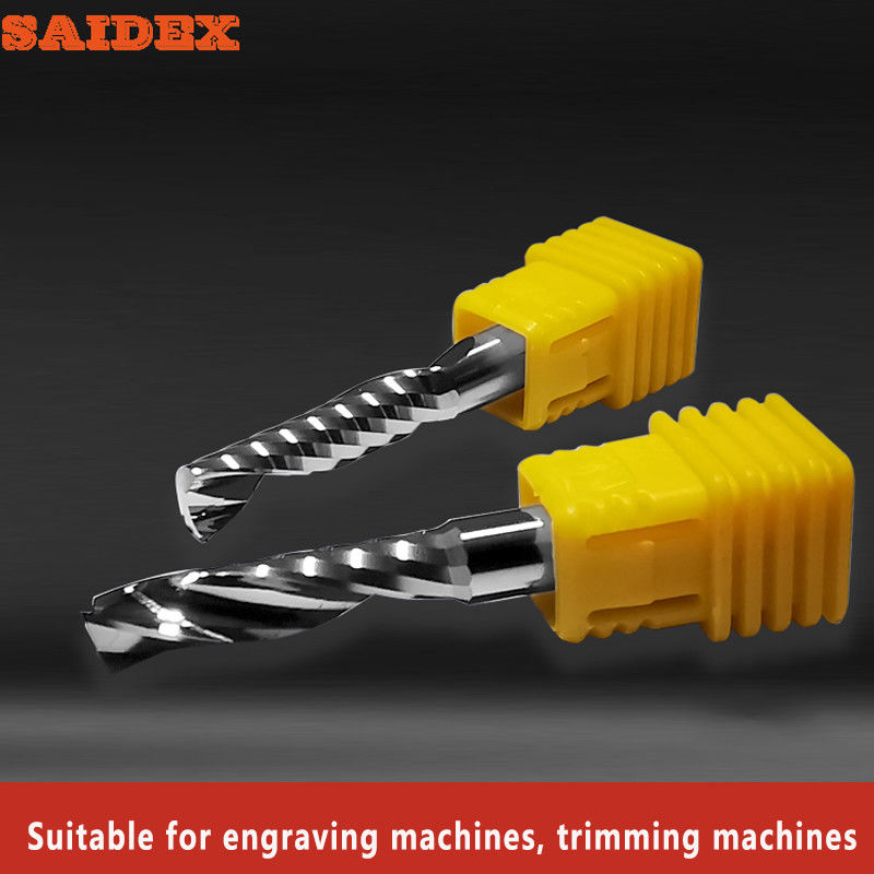 Herramientas de corte para fresado CNC prácticas, herramienta de chaflanado CNC industrial de acrílico para corte de alta velocidad de acrílico