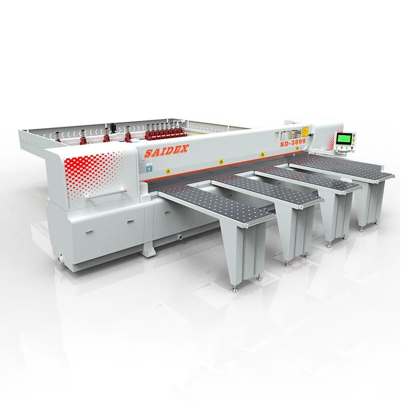 Máquina de corte de diseño acrílico eficiente Precisión de 3800 mm Largo de sierra 11kw Motor de sierra de cabeza