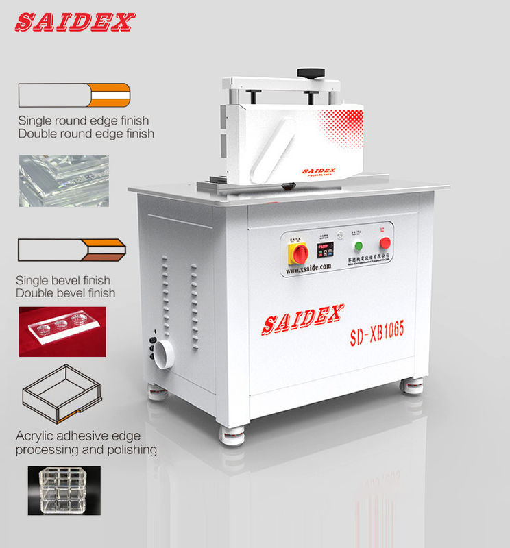 Máquina pulidora de acrílico de 220v, fabricante de filetes de acero de alta velocidad, pulido de una sola pasada a un ángulo de 45 grados