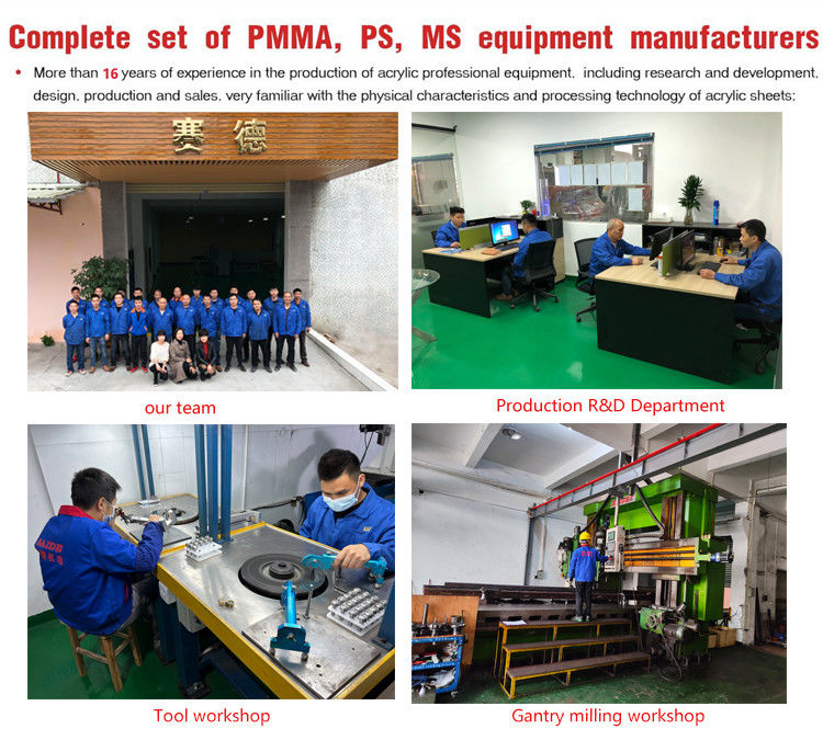 Máquina de pulido acrílico de venta caliente de fábrica China y bisel de ángulo de 45 grados