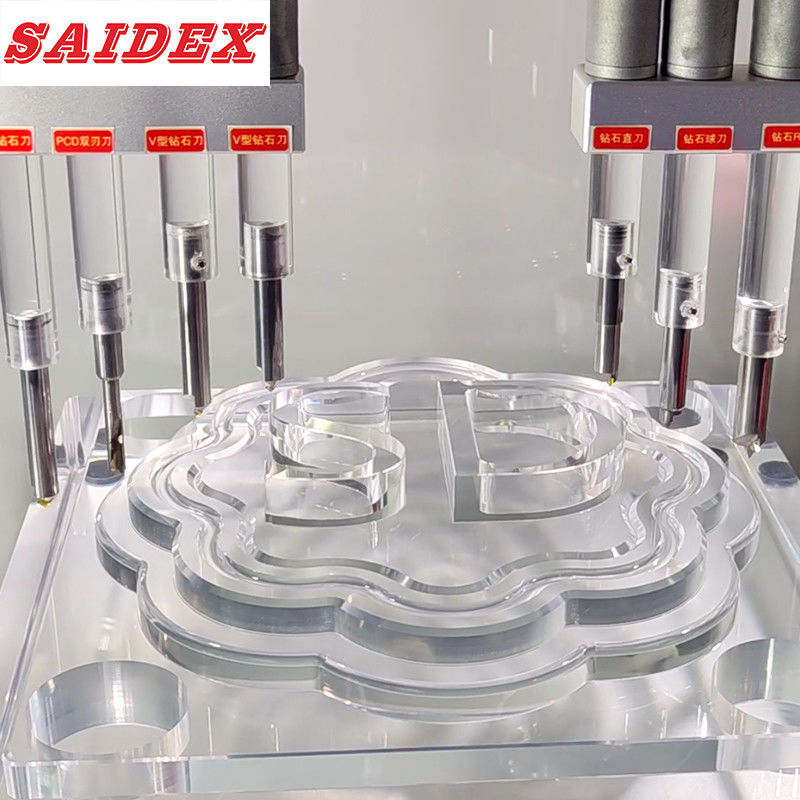 Herramientas de corte para fresado CNC prácticas, herramienta de chaflanado CNC industrial de acrílico para corte de alta velocidad de acrílico