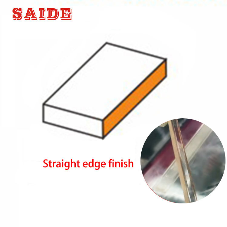 Polidora de bordes acrílica con bóveda o acabado recto