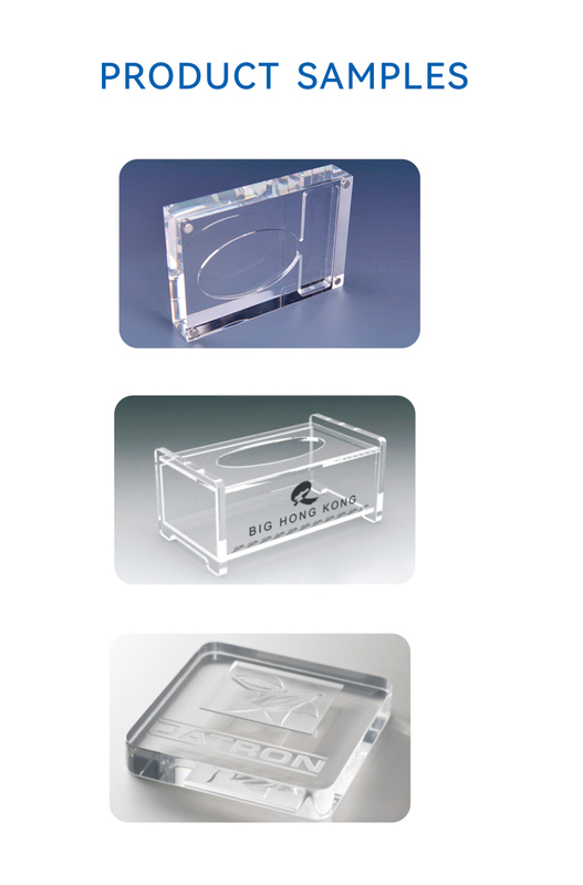 Polidora de bordes acrílica con bóveda o acabado recto