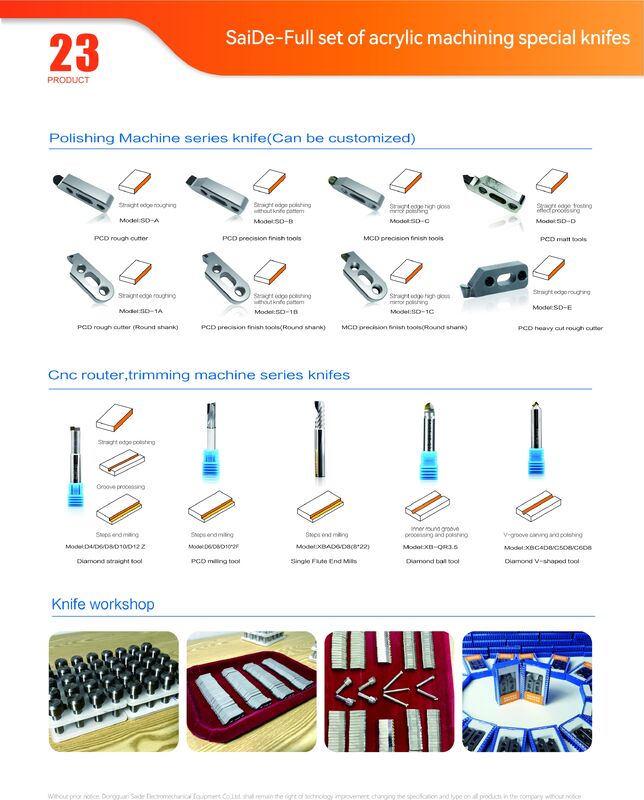 Herramientas de corte para fresado CNC prácticas, herramienta de chaflanado CNC industrial de acrílico para corte de alta velocidad de acrílico