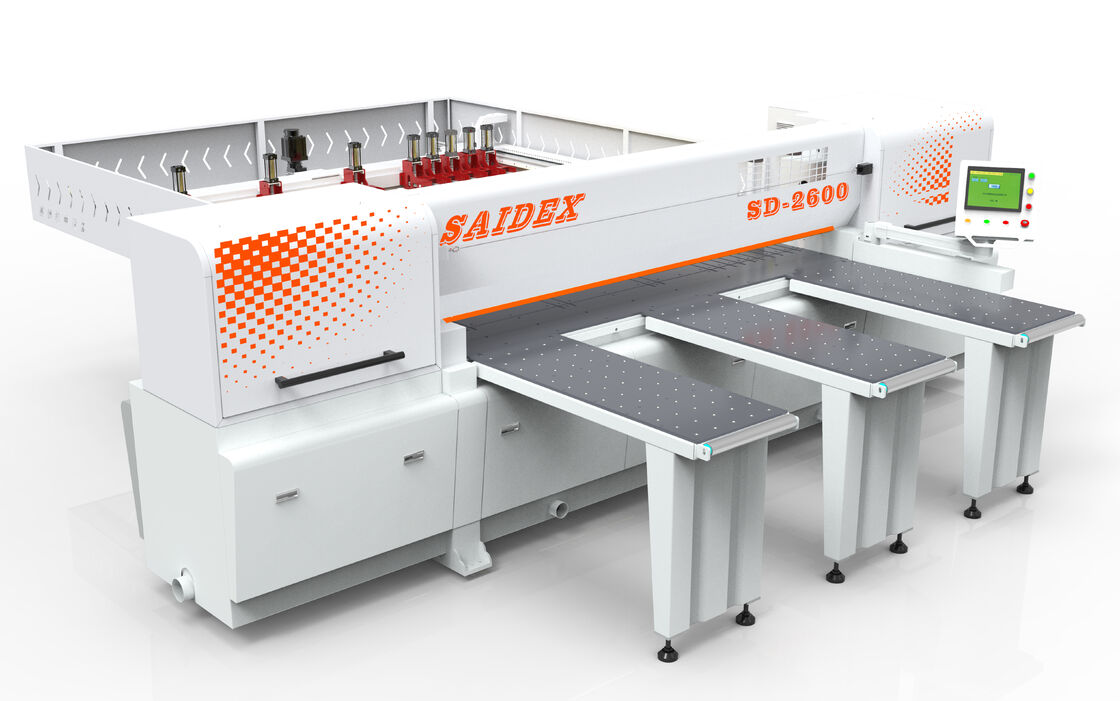 Sierra de corte automática de alta precisión para acrílico SAIDE con longitud de corte de 2600 mm y potencia de 13 KW