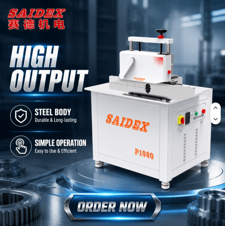 Máquina biseladora de suministro de fábrica de China Saide Puede cortar máquina de chaflanado de ángulo R acrílico para PMMA/PS/MS/PC