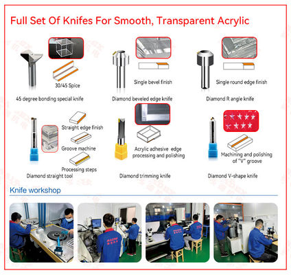 Herramientas de corte para fresado CNC prácticas, herramienta de chaflanado CNC industrial de acrílico para corte de alta velocidad de acrílico