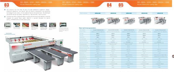 SD-3800 Acrílico Electrónica de corte de la sierra área de trabajo extensible para el corte de precisión de PMMA PS MS plástico acrílico