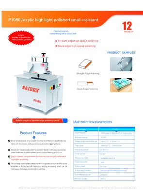 Máquina acrílica 30 grados, 45 grados, 60 grados, pulido al mismo tiempo