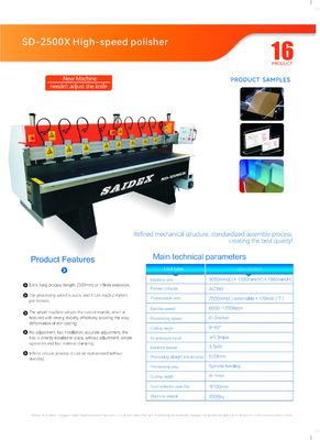 Fabricante de maquinaria de pulido sin llama Máquina pulidora de diamantes eléctrica horizontal de nuevo tipo Dongguan para plexiglás